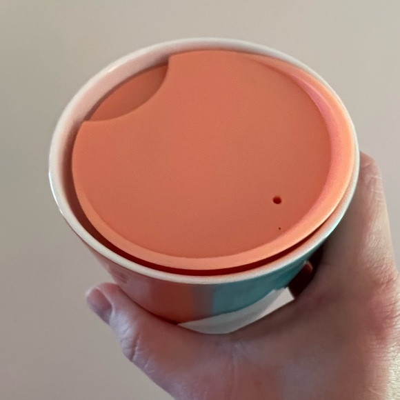 Starbucks Ceramic Color Block Armenia Tumbler Blue Peach Orange NWT 2020 RARE